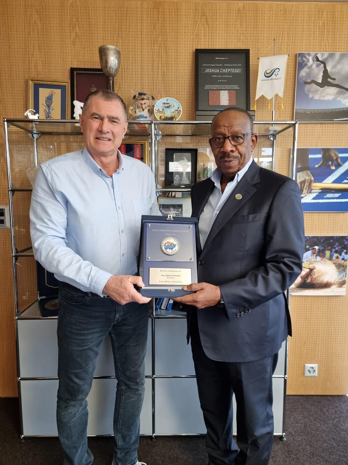 AAA President Visits European Athletics Headquarters**Lausanne, Switzerland 09 January 2023