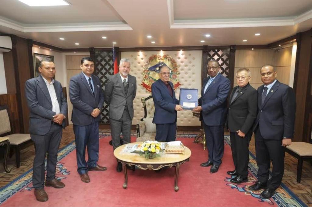 Audience with Prime Minister of Nepal HE Pushpa Kamal Dahal.
