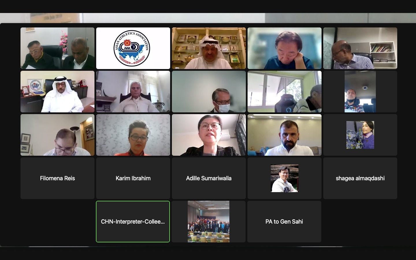The 98th Asian Council Meeting was held on 8 May 2022 at 2pm in Thailand online.