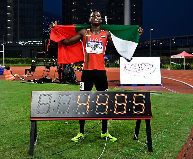 Suleiman Abdulrahman rises as UAE’s sprint star