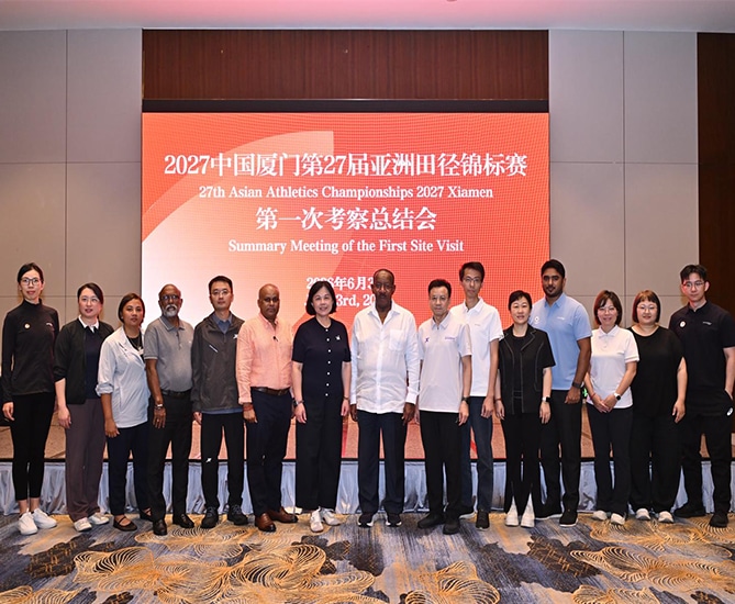 Asian Athletics Conducts Site Visit for the 27th Asian Athletics Championships 2027 in Xiamen, China